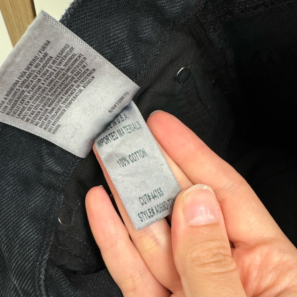 Agolde Distressed‎ Black Mini Skirt - Picture 7 of 7